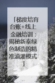 梯度培育台账+线上金融培训：揭秘新泰绿色制造的精准滴灌模式
